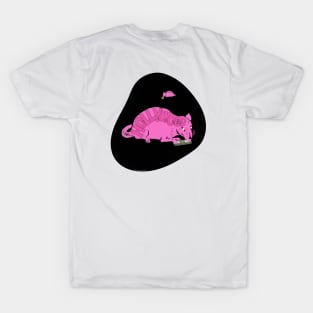 Hollywood Pink Distressed Rat (Loves You) By Abby Anime(c) T-Shirt